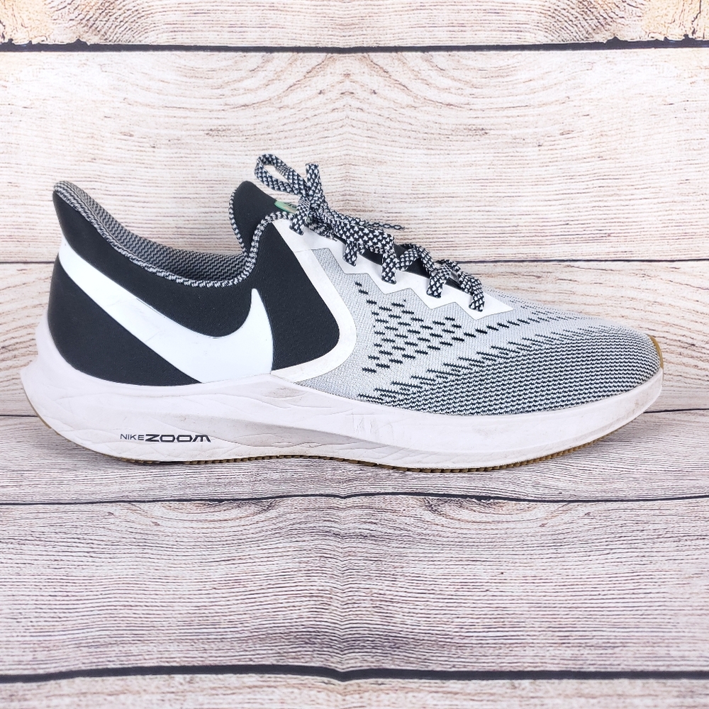 Nike Zoom WinFlo 6 Men's Gray / Black Running Shoes Size 12 (BQ9261-001)